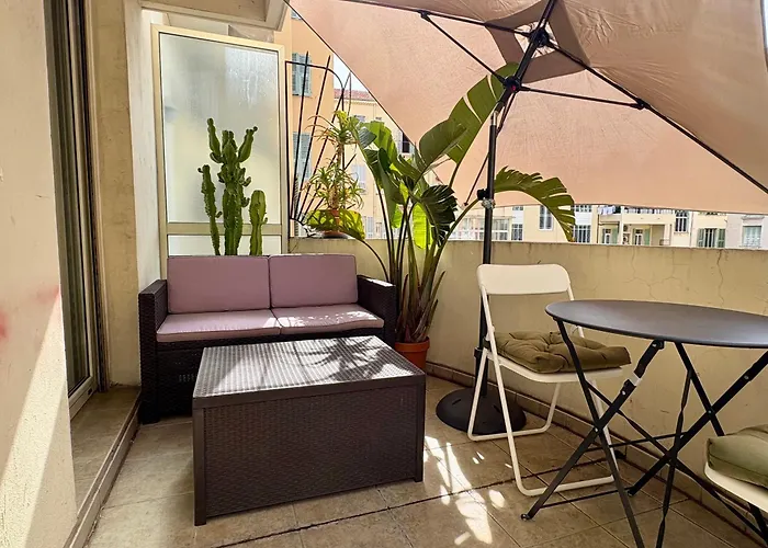 公寓 Pearl - Terrace - Ac - Comfort 尼斯